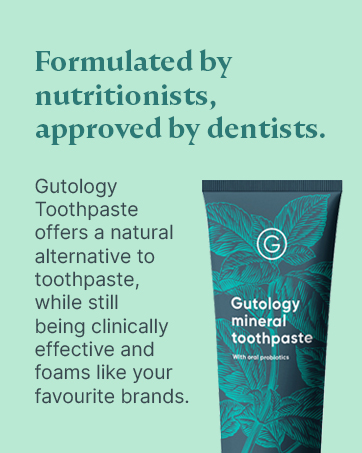 gutology natural toothpaste fluoride free probiotic hydroxyapatite