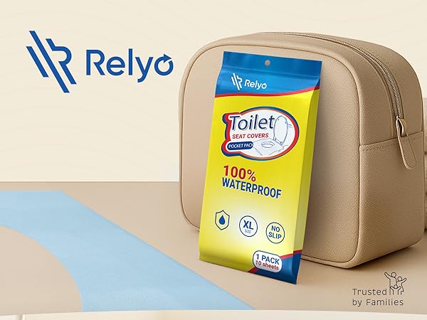 waterproof toilet seat covers, travel hygiene essentials, public restroom protection, Relyo