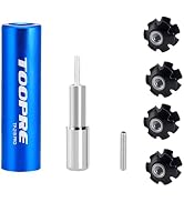 Chrisphil Bike Fork Star Nut Installation Tool with 4 Nuts - Universal Fit for 7/8", 1", 1-1/8" S...