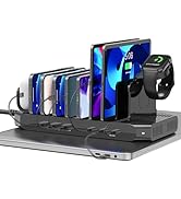 Unitek USB C Charging Station for Multiple Devices Apple - 6 Port MacBook Laptop Charging Dock wi...