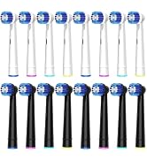 16 Pack Precision Replacement Brush Heads Compatible with Oral B Braun Electric Toothbrush. 8pcs ...