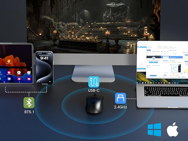 three mode mouse