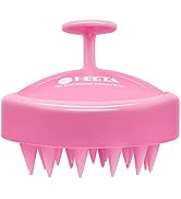 HEETA Hair Shampoo Brush, Scalp Care Hair Brush with Soft Silicone Scalp Massager (Rose Pink)