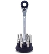 Prestacycle Prestaratchet Micro Pocket Ratchet Kit with (6) S2 Bits and Round Holder Stand – Comp...