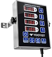 YOOYIST Precision Kitchen Timers for Cooking – 4 Channel Commercial Kitchen Timer Restaurant Kitc...