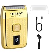 HIENA PRO Professional Reciprocating Electric Shaver for Men, Cordless Bald Head Precision Trimme...