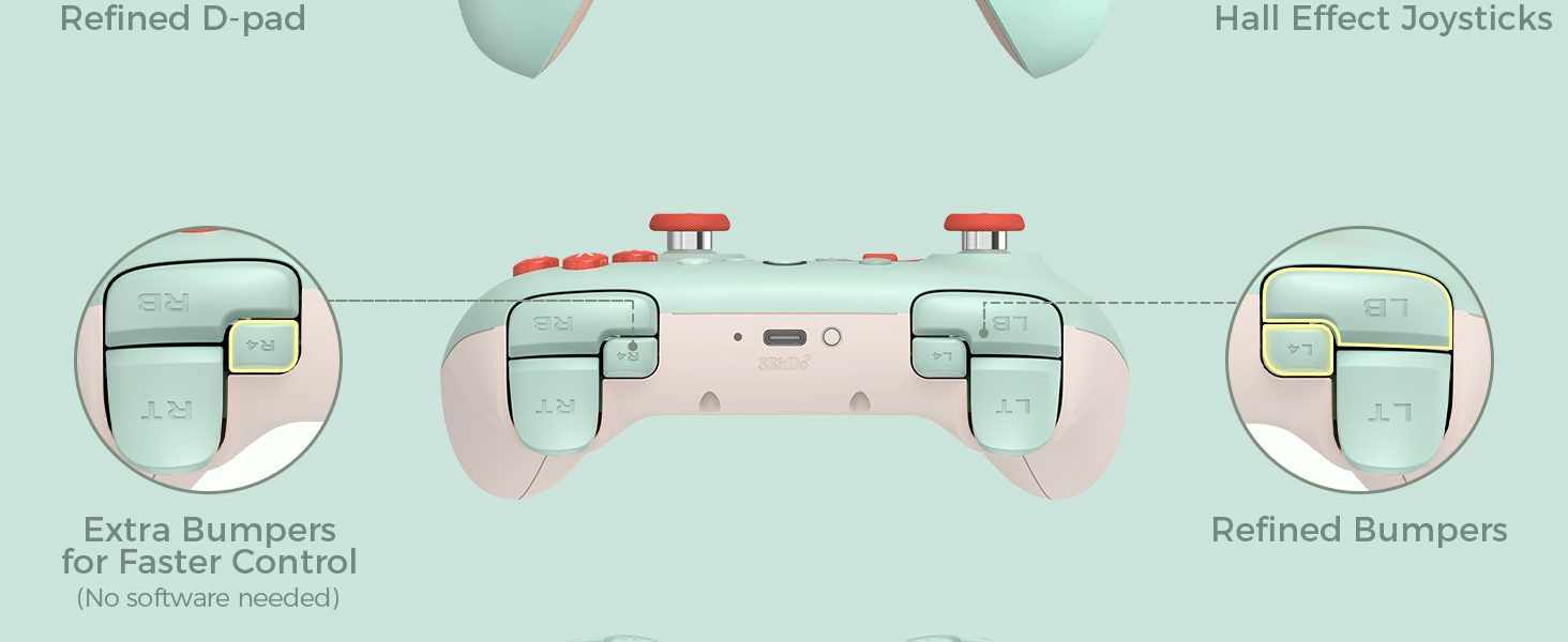 8Bitdo Ultimate 2C Wireless 2.4G Controller for Windows PC and Android