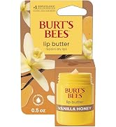 Burt's Bees Vanilla Honey Lip Butter, Repairs Dry Lips, 24 Hour Hydration, Locks in Moisture, Inc...