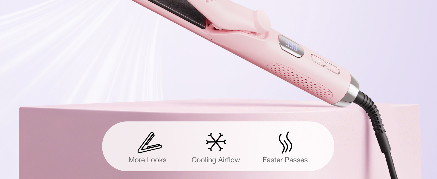 Straighten, Curl & Wave With One Tool