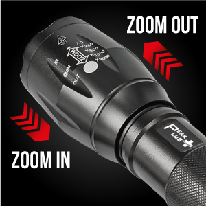 rechargeable led tactical flashlight handheld bright 1000 2000 lumen battery charger high power