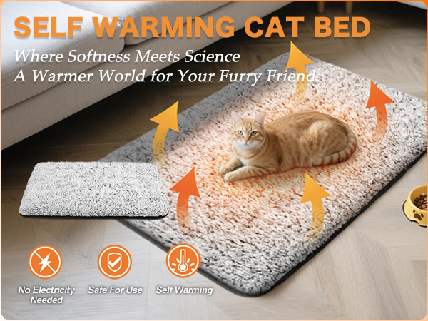 self warming cat bed