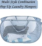 Collapsible Laundry Basket. Mesh Pop Up Laundry Hampers with Pocket, Anti-tear, Light Breathable,...
