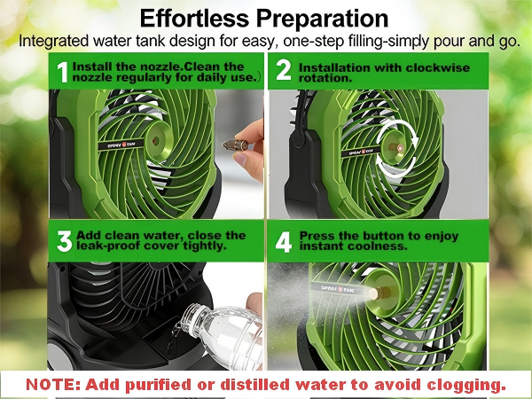 outdoor misting fan