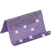 PATIKIL Business Card Holder for Desk, Acrylic Business Card Holders Shine Card Stand Organizer C...