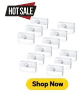 AMIR Motion Sensor Stair Lights for Indoor, 12 Pack Battery-Operated LED Night Light, 40 Lumen 65...