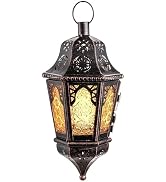DECORKEY Lantern Decorative Indoor & Outdoor, 13.6’’ Vintage Decorative Hanging Lanterns with Chi...