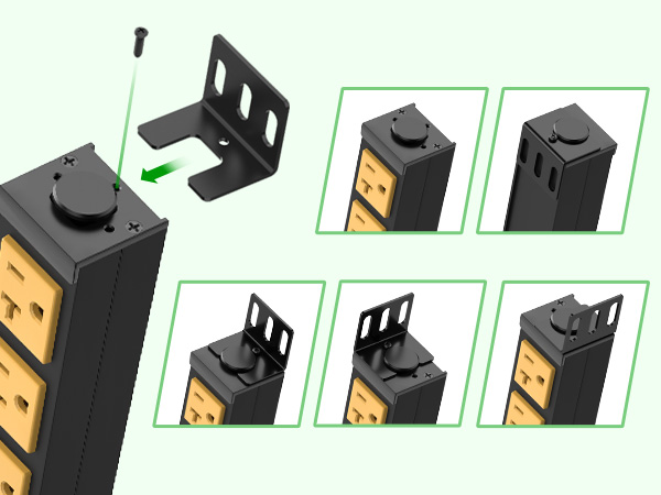 wall mount long power strip