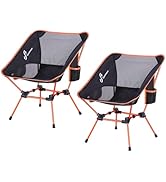 Sportneer Lightweight Portable Folding Camping Chair 2Pack Compact Beach Camp Chairs for Adults F...