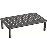 HUANUO Monitor Stand Riser - Monitor Stand 3 Height Adjustable, Monitor Riser with Airflow Vents,...
