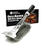 KITCHEN PERFECTION GrillSaver - Safe BBQ Grill Brush for Outdoor Grill with Replaceable Cleaning ...