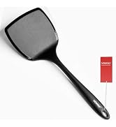 Silicone Pancake Spatula Turner with Lengthened Handle& Seamless Design, Heat Resistant Cooking S...