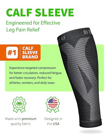 Calf Compression Sleeves for Men Women Footless Compression Socks Shin Splints Varicose Vein
