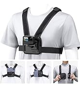 ULANZI CM028 Adjustable Chest Mount Harness w Vertical/Horizontal Switching for GoPro DJI Insta36...