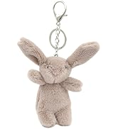 Zitokin Cute Bunny Plush Keychain, Mini Rabbit Bag Charms, 3.5" Inch Purse Charms for Handbag Bac...