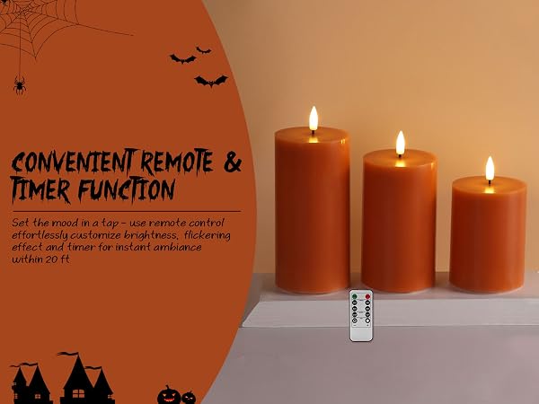 flameless pillar candles
