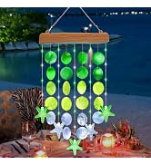 Toodour Solar Wind Chimes for Outside, Birthday Gifts for Women Mom Grandma, Waterproof 2 Modes S...