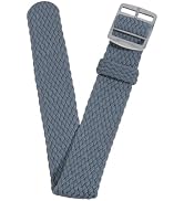 OLYCRAFT Nylon Watch Band Replacement Watch Band One-Piece Braided Watchband for Men Women Watche...