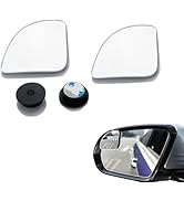 yorpyep 2 PCS Car Blind Spot Mirror, Adjustable Wide-angle Vision Reflective Auxiliary Accessorie...