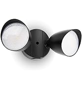 LUTEC 6222B 3500 Lumen 32 Watt 28 LED Dual-Head Floodlight Outdoor, Full Metal Design, Waterproof...