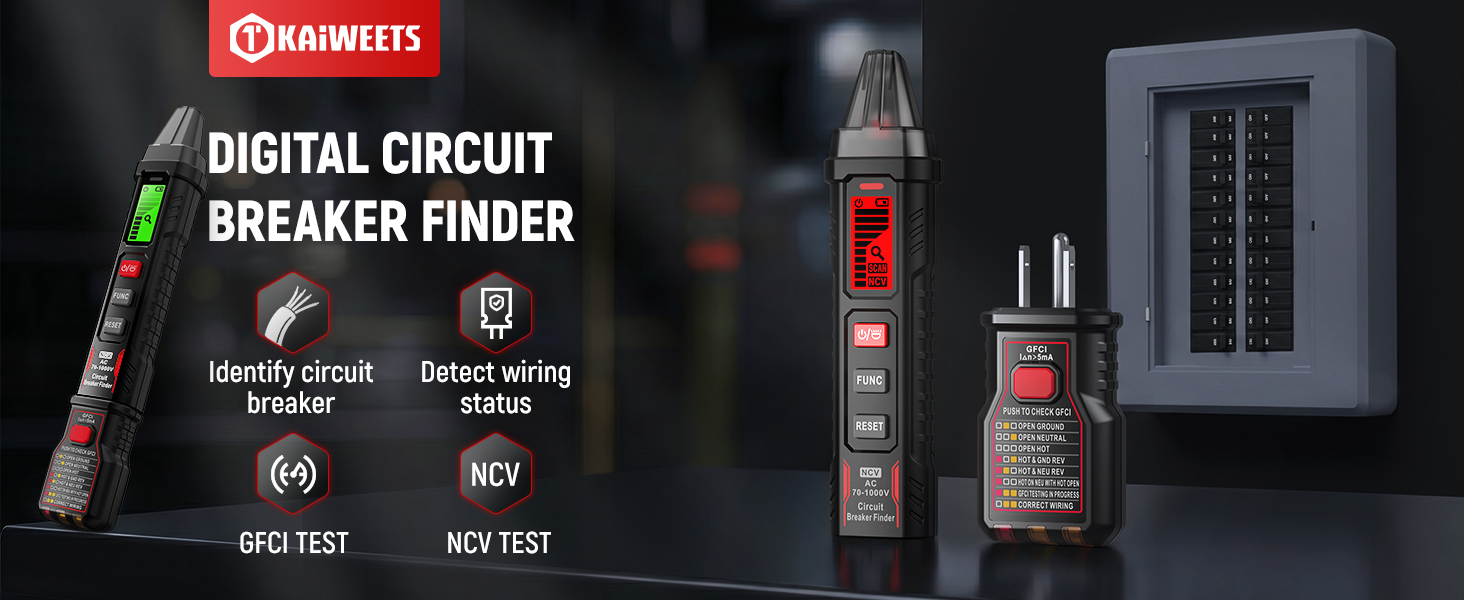 Digital circuit breaker finder KT303P