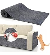 PatiencET Cat Scratching Mat Self-Adhesive, Trimmable Carpet Cat Scratcher Mat for Wall Couch Flo...