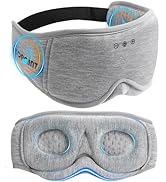Sleep Mask with Headphones Bluetooth 5.4, TOPOINT 3D Eye Mask Blackout with Soft Bamboo Cotton fo...