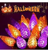 240 LED 78FT C6 Halloween String Lights, Connectable Halloween Lights Plug in with 13 Modes & Tim...