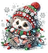 Bowetile Special Shape Diamond Art Kits for Kids Adults, Hedgehog Diamond Painting Kits for Begin...