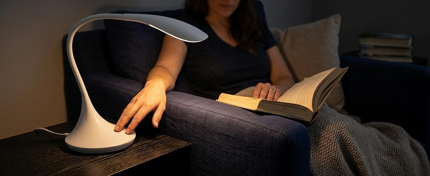 Reading in living room