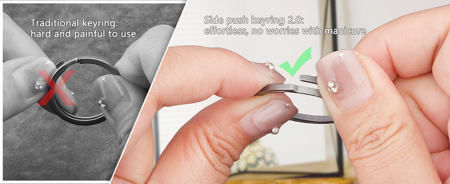 titanium key ring