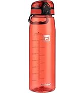 Fanhaw 32 oz Tritan Water Bottle with Chug Lid - Clear, BPA-Free, Lightweight, Wide Mouth, Leak-P...