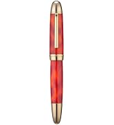 Jinhao X169 Fountain Pen #8 Medium Nib Volcano Red Solid Metal Daily Writer | Large Ink converter...