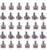Taiss 30pcs 10K Potentiometer Variable Resistors 3 Terminals Linear Taper Rotary Audio B Type Pot...