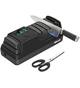 WILAWELS Electric Knife Sharpener, 5-in-1, 3 Rotational Speed Adjustable Electric Knife Sharpener...