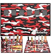 6 Magnetic Barber Mat, 12.5 x 19 Anti-Slip Barbershop Station Mats for Clippers, Salon Organizer ...