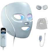 Shark CryoGlow LED Face Mask, Red Light Therapy, Under-Eye Cooling, FW312 | Red, Blue & Deep Infr...