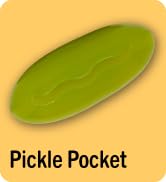 Treat Dispensing Pickle Pocket toy for dogs