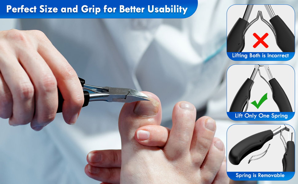 Large Heavy-Duty Long Handle Toenail Clippers