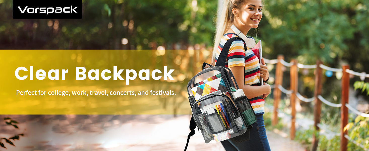 clear backpack
