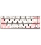 BOYI WK68 Hot Swappable RGB Mechanical Keyboard,Wireless Bluetooth 5.0/2.4G/Wired Type-C Tri-Mode...
